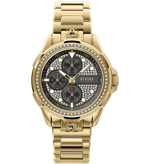 mens versus versace gold watch|versace watch price.